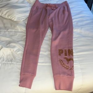 Pink Victoria Secret jogger pants size women’s S